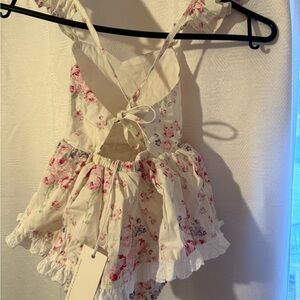 Floral Ruffle Romper